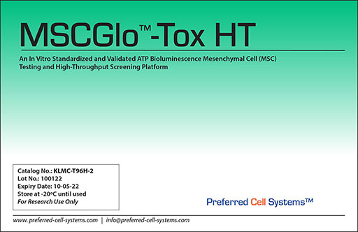 MSCGlo™-Tox HT: A standardized and validated ATP bioluminescence Mesenchymal Cell Toxicity Testing and Screening Platform